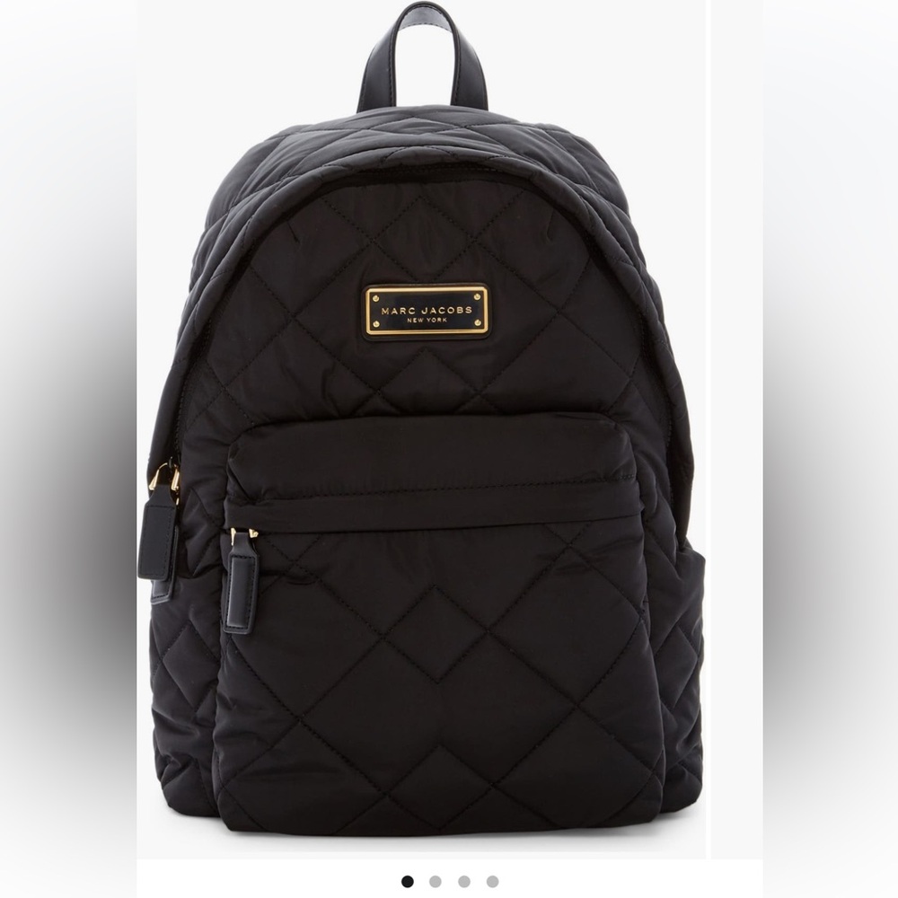 Marc Jacob’s Black Back pack; quilted nylon backpack